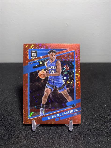 Wendell Carter Jr 2021 22 Donruss Optic Fastbreak Red Disco 6 85