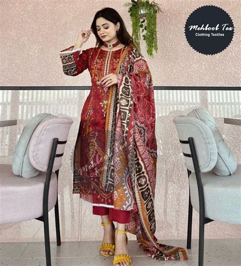 Mehboob Tex Chevron Vol Salwar Suits