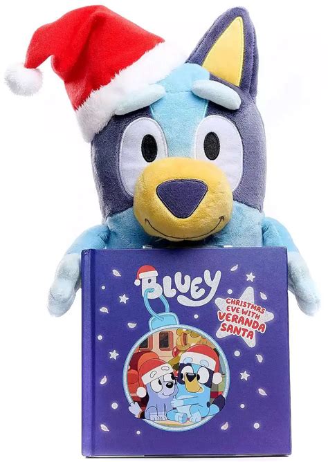 Bluey Bluey Exclusive 9 Plush Book Christmas Eve with Veranda Santa ...