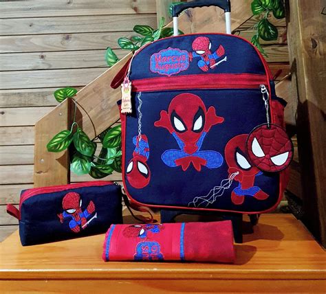 Mochila Homem Aranha Kit Escolar Elo Produtos Especiais