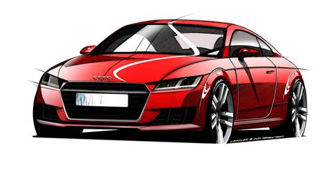 New Audi TT - Design Sketch - Car Body Design