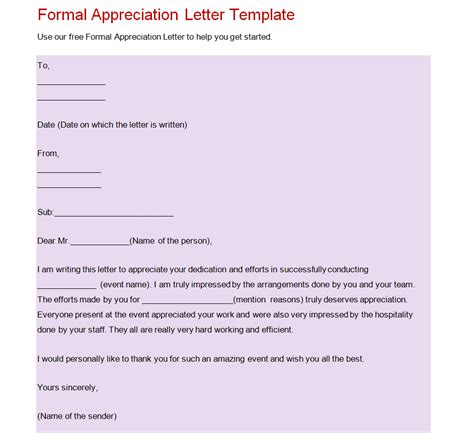 27+ BEST Appreciation Letter Templates in MS WORD – Templates Show