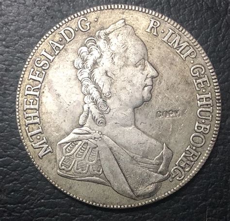 1758 Austria Habsburg 1 Thaler Maria Theresia Vienna Mining Taler ...