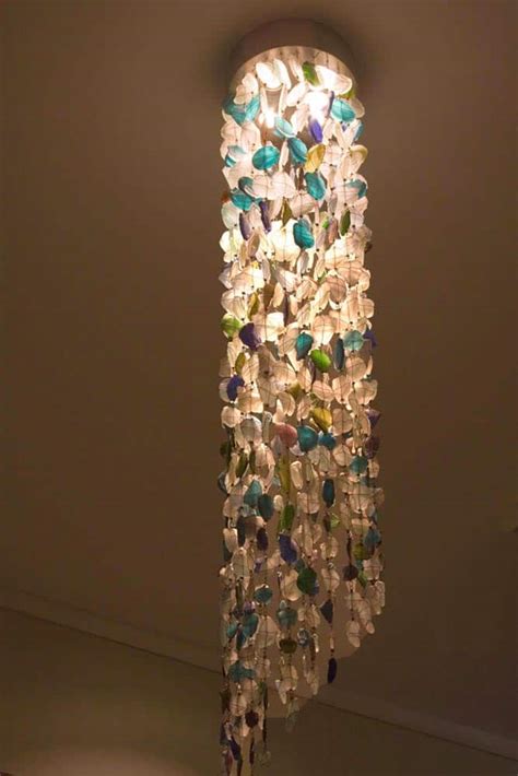 Recycled Glass Chandeliertube Shape African Furniture Decorphases