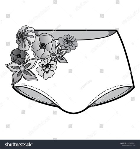 Lingerie Fashion Flat Sketch Template Stock Vector Royalty Free 1519400993 Shutterstock