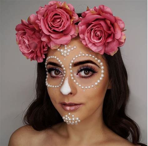 Arriba Imagen Maquillaje Con Piedras De Catrina Viaterra Mx