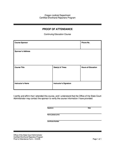 Proof Of Attendance Form Fill Out Sign Online DocHub