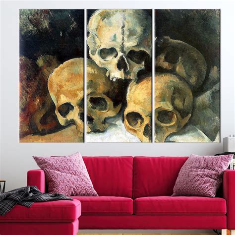 Paul Cezanne Pyramid of Skulls Pyramid of Skulls Wall Decor - Etsy