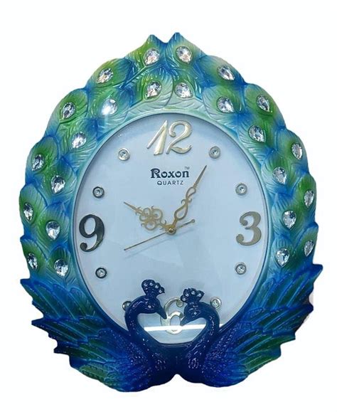 Plastic Green And White Roxon Feather Wall Clock At Rs 250 Piece In New