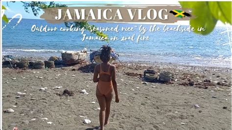 Vlog Outdoor Cooking Jamaican Callaloo Ackee Seasoned Rice Off