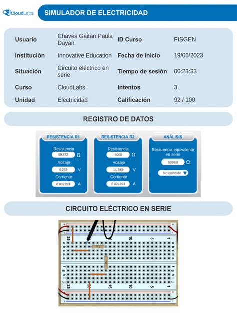 Circuito Eléctrico en Serie | PDF