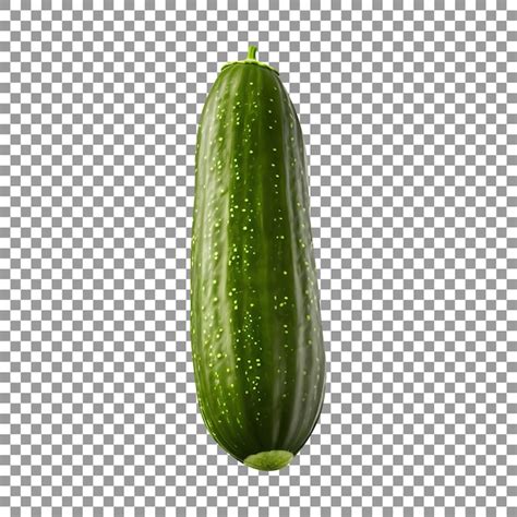 Pepino Fresco Isolado Em Fundo Transparente Psd Premium