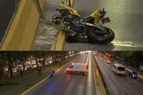 Video Im Genes Fuertes Muere Motociclista Al Estrellar Su Moto En