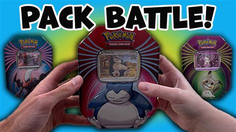 Pokemon Card Pack Battle New Knockout Tins Featuring Snorlax Mimikyu