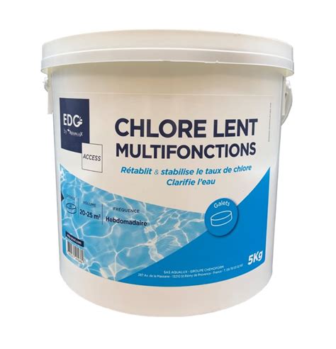 CHLORE MULTIACTIONS GALETS 200GR SEAU DE 5KG EDG ACCESS EDG By