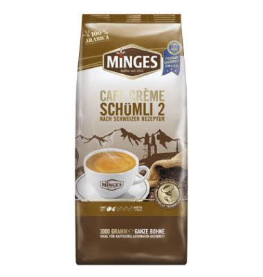 MINGES CAFFÈ CREMÉ Schümli 2 Kaffeebohnen V617001 8 Bürobedarf Thüringen