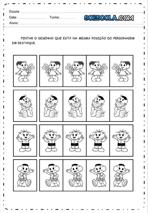 Atividade De Percep O Visual Para Imprimir E Colorir