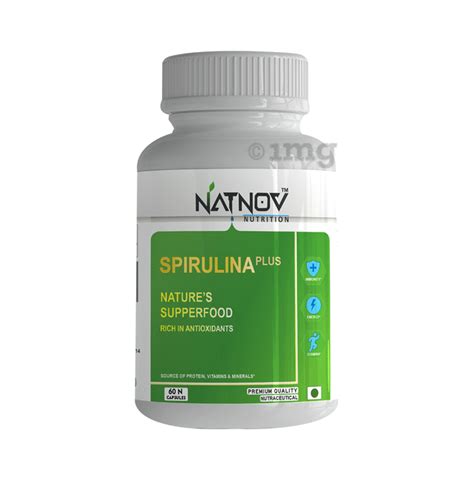 Natnov Nutrition Spirulina Plus Capsule: Buy bottle of 60 capsules at ...
