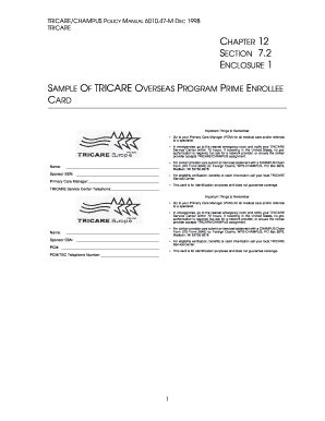 Fillable Online Manuals Tricare Osd POL Chap 12 Sect 7 2 Sample Of