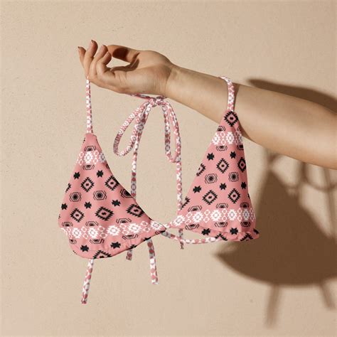 Navajo Aztec Recycled String Bikini Set Southwest Navajo Clothing Cowgirl Bathing Suit Trendy