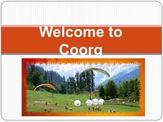 Overview of coorg | PPT