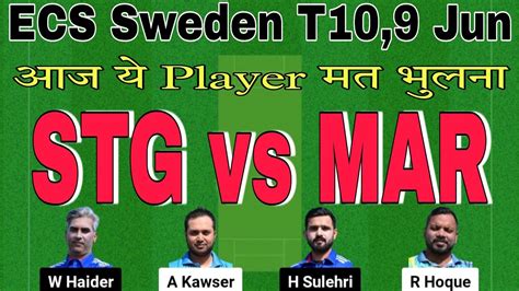 Stg Vs Mar Dream11 Prediction Stg Vs Mar Player Stats Stg Vs Mar