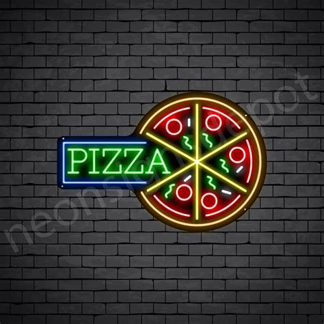 Pizza V7 Neon Sign Neon Signs Depot