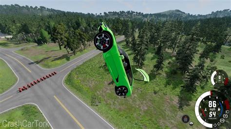 Jumping Сars Part 9 10 BeamNG Drive Crash СrashCarTork Car games