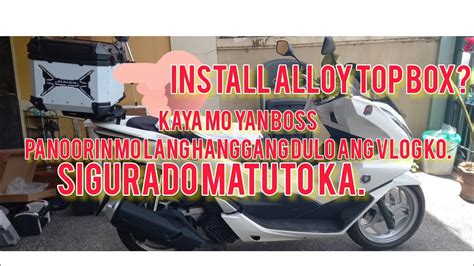 How To Install Alloy Top Box Pcx Duhan Top Box Diy Installation