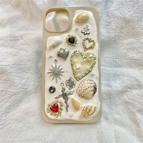 Handmade White Pearls Decoden Phonecase Memor Phonecase Etsy