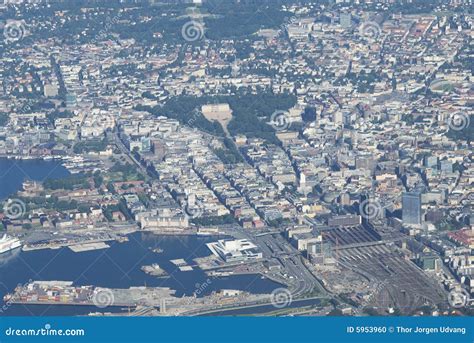 Aerial View of Oslo, Norway Stock Photo - Image of aerial, scandinavia ...