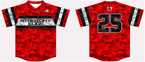 Straight Edge Society Custom Camo Baseball Jerseys