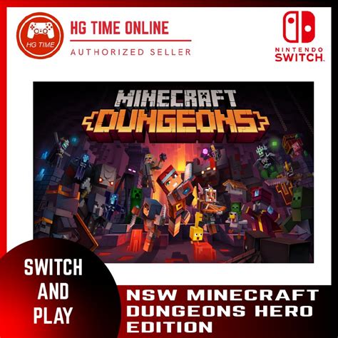 Nintendo Switch Minecraft Dungeons Ultimate Edition Shopee Malaysia