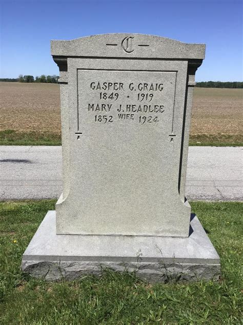 Mary Jane Headlee Craig 1851 1924 Mémorial Find a Grave