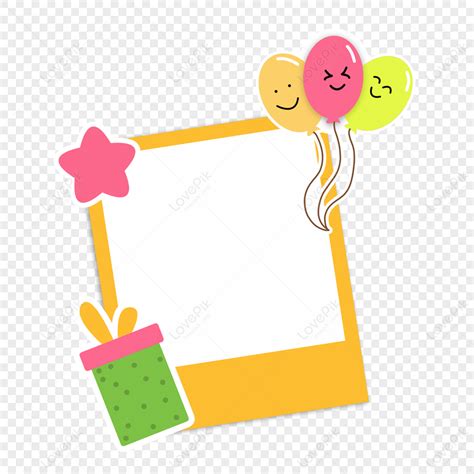 Birthday Cartoon Photo Frame That Kids Like,cute,card PNG Hd ...