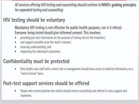 Pre And Post Hiv Counseling Vct Ppt