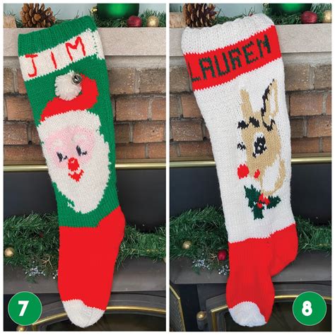 Handmade Christmas Stocking Personalized Knit Stocking - Etsy