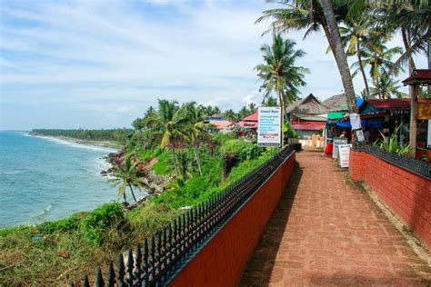 Center of Varkala, Varkala Cliff. Kerala, India Editorial Stock Image ...