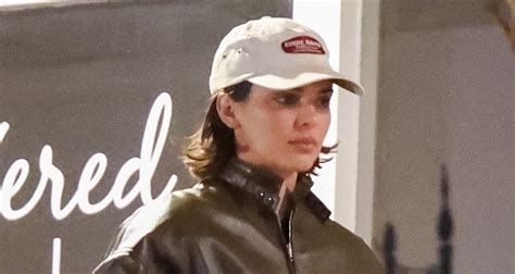 Kendall Jenner Ditches Blonde Hair Debuts Short Brunette Haircut During Night Out In West