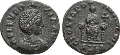Aelia Eudoxia AE 3 395-401 n. Chr. Alexandria gutes ss | MA-Shops