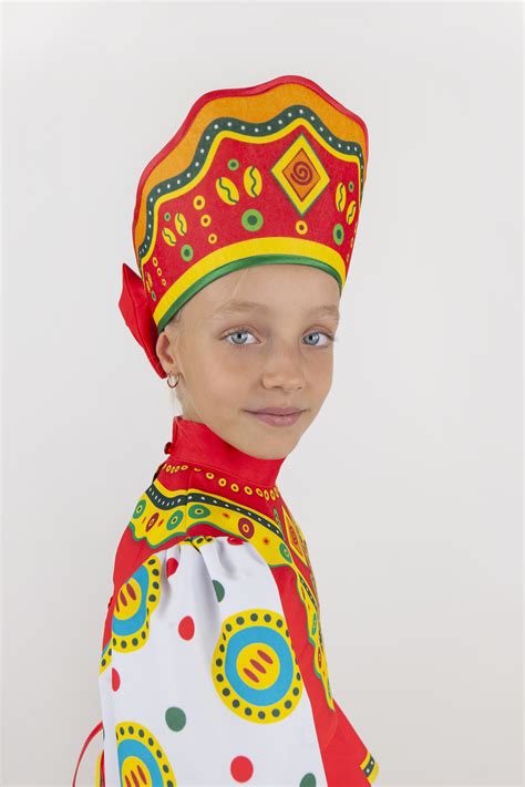 Купить карнавальный Русский народный кокошник Дымковская Игрушка Барыня ...