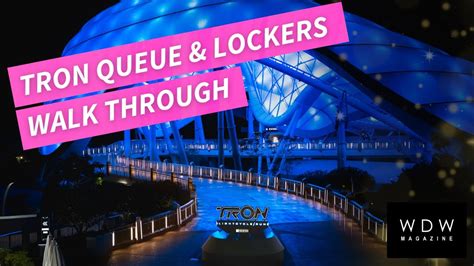 Tron Lightcycle Run How To Use The Lockers Queue Tour Everything