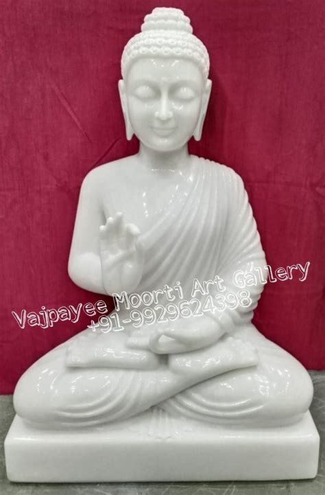 Jaipurcrafts Handmade White Marble Buddha Statue At Rs 86000 In Jaipur