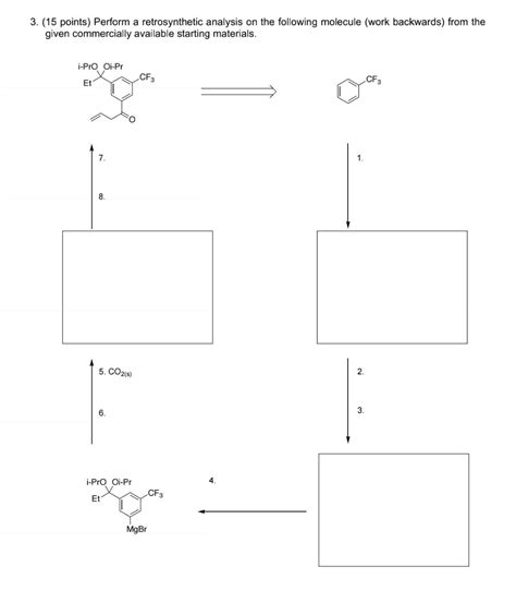 Solved Points Perform A Retrosynthetic Analysis On Chegg