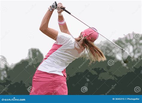 Lady golf swing stock image. Image of fairway, swing, practice - 3045315