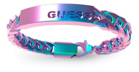 Brazalete Hombre Guess Original Joyería Caballero Acero Meses sin interés