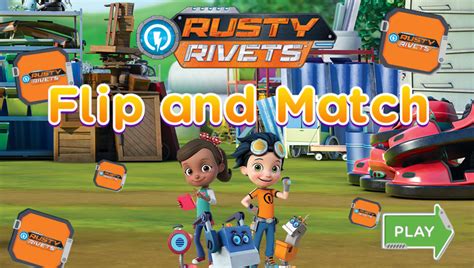 🕹️ Play Rusty Rivets Flip and Match Game: Free Online Rusty Rivets Memory Card Match Video Game ...