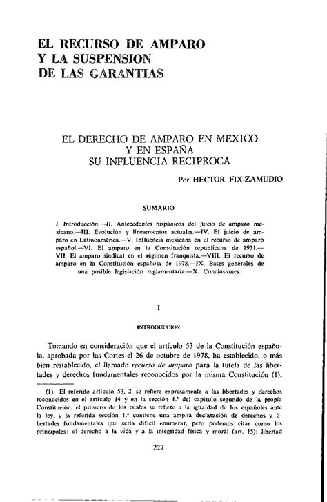 Dialnet El Derecho De Amparo En Mexico Yen Espana 1427330 El Recurso