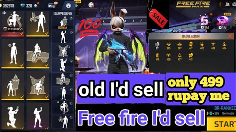 Free Fire Id Sell Today Low Price Id Sell Ff Id Sell All Evo