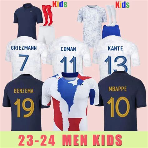 French Club Benzema Soccer Jerseys Giroud Mbappe Griezmann